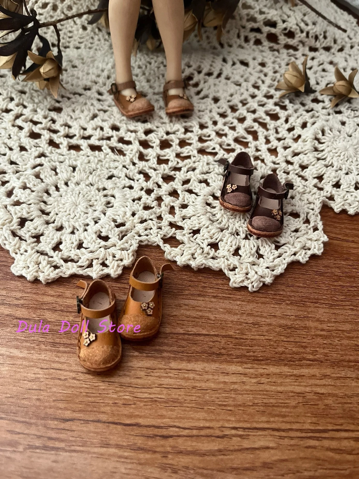 2026 Dula Doll 브라이스 랜두두 랜다즈 ob24 ob22 인형용 수제 레트로 디스트레스드 컬러 블록 베이비 슈즈