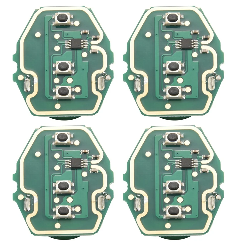 

4X 3 Button Remote Car Key Control Circuit Board 315Mhz/433Mhz For-BMW 3 5 Series E46 E39 EWS Without Key Shell