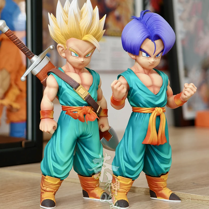 18cm anime dragon ball figures infância troncos goku super saiyan filho  goten pvc figura modelo de ação bonito brinquedo coleção para o presente