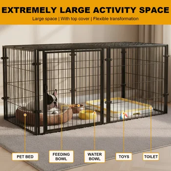 48-Inch Heavy Duty Wire Pet Kennel Cage 1