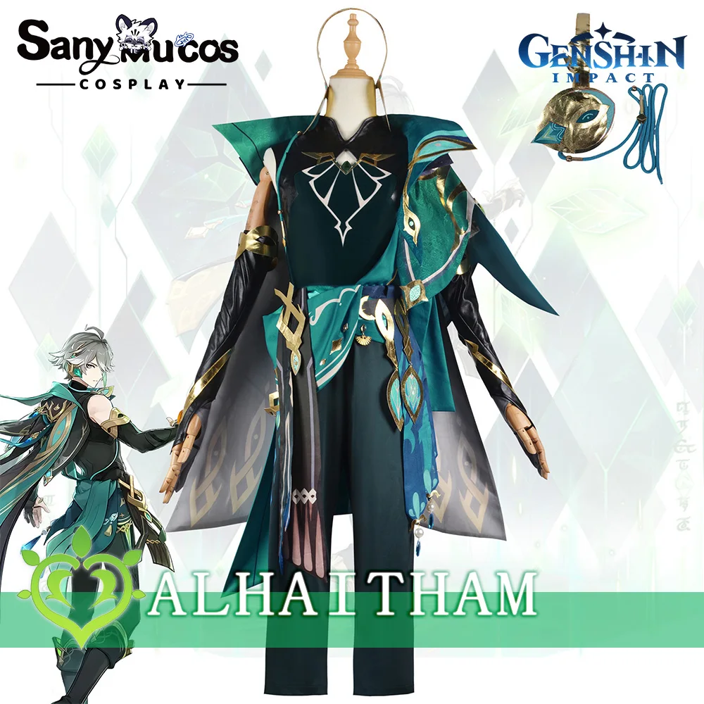 

48H To Ship SanyMuCosplay Alhaitham Genshin Impact Alhaitham Cosplay Costume Halloween Role Play Outfit SUMERU Cosplay Plus Size