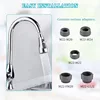 Kitchen Faucet Head Replacement Parts ABS Black Silver Tap Pull-out Shower Sprayer Nozzle Faucet Spouts Accessory 4