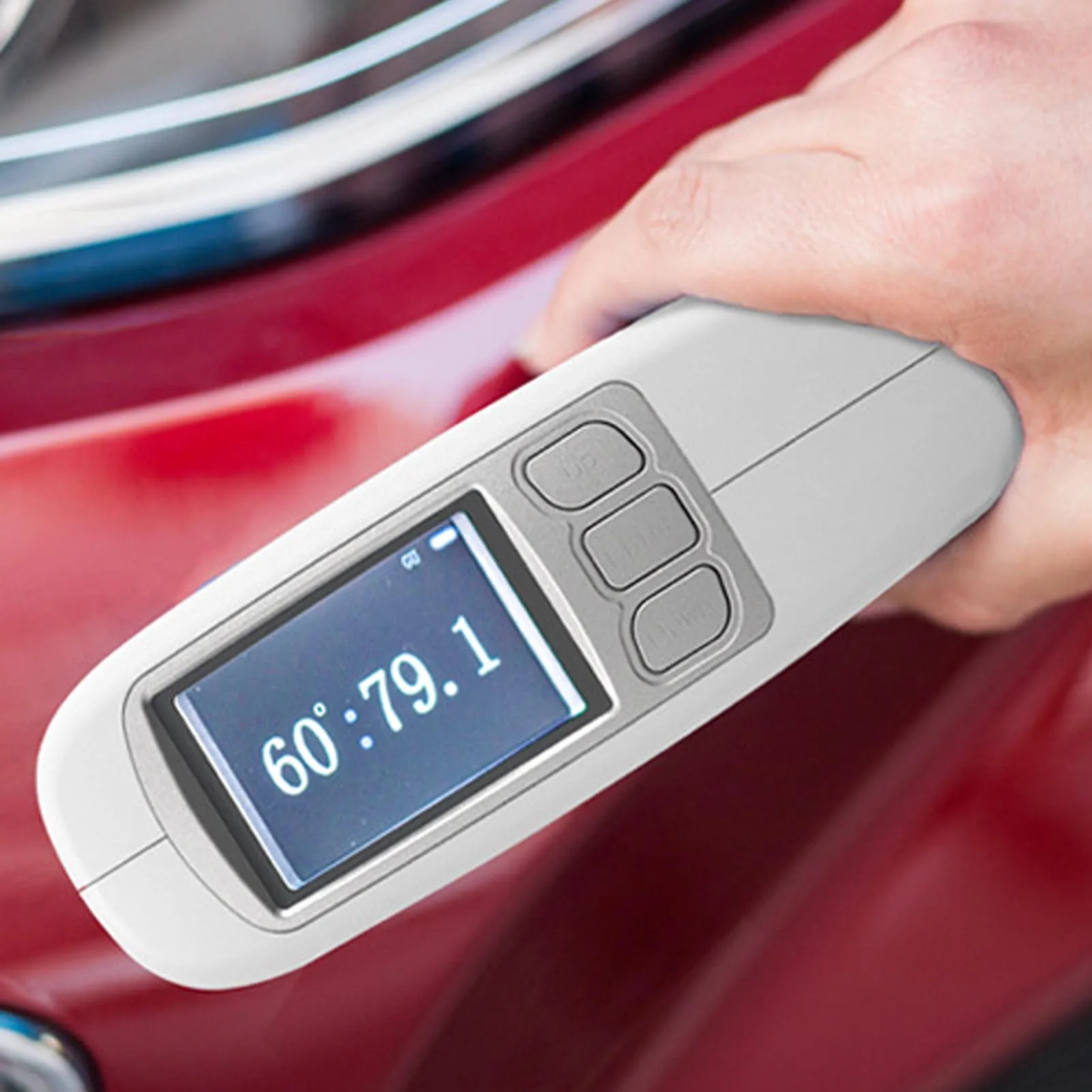 320x240 Color Screen Glossmeter 60° Measurement Angle Rechargeable Gloss Meter Support Data Output for Plastics Coatings Printin