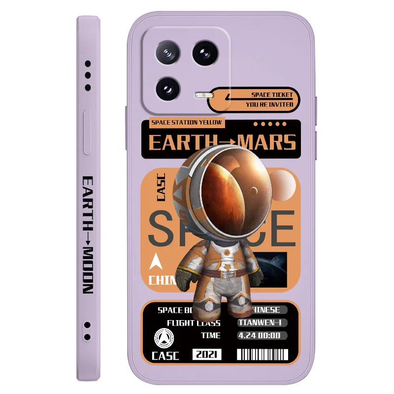 Astronaut Liquid Silicone Phone Case - Premium Protection with Stylish Design