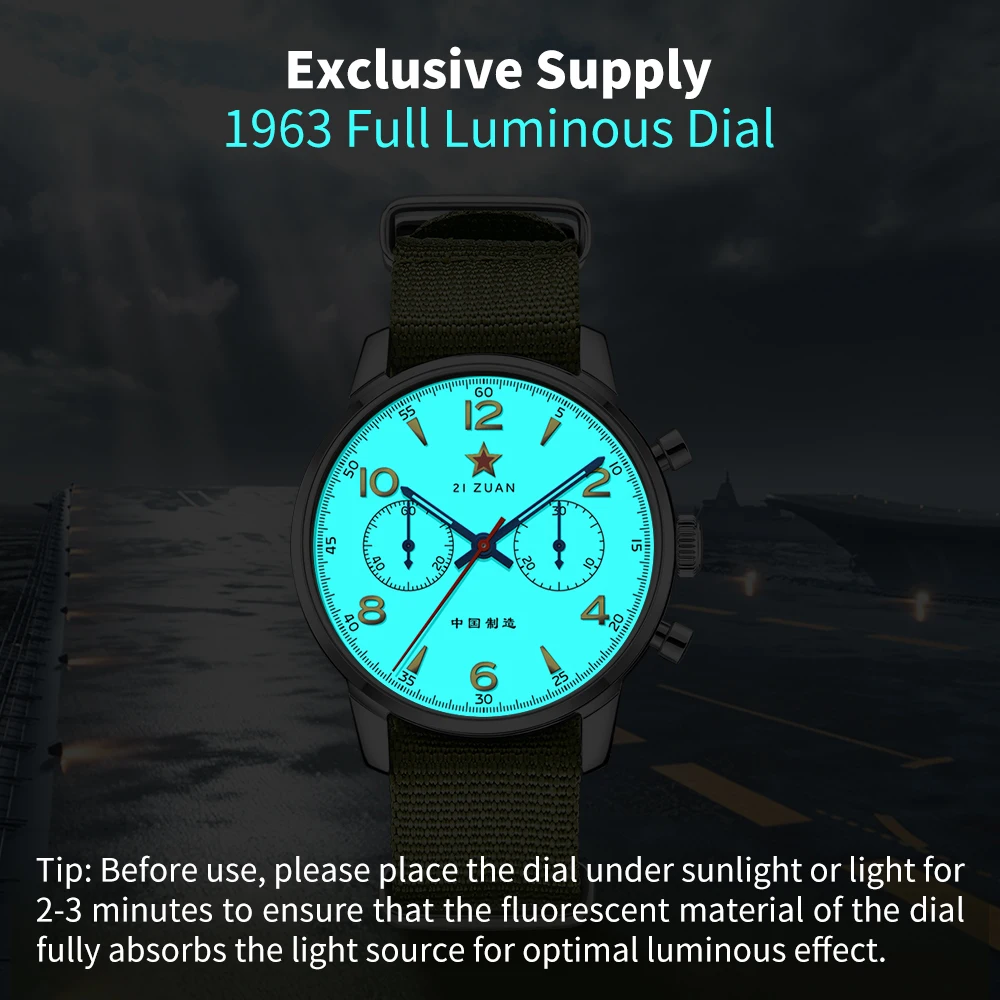 TOPHILL Vintage Classic Aviator 21 Zuan seagull ST1901 Movement