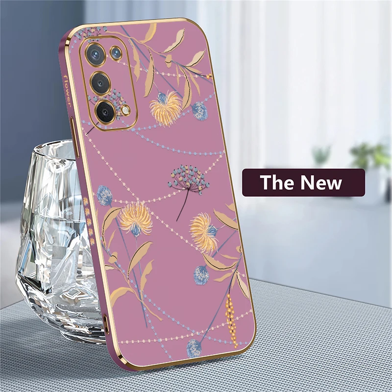 Elegant Botanical Shockproof Silicone Phone Case - Flower Design