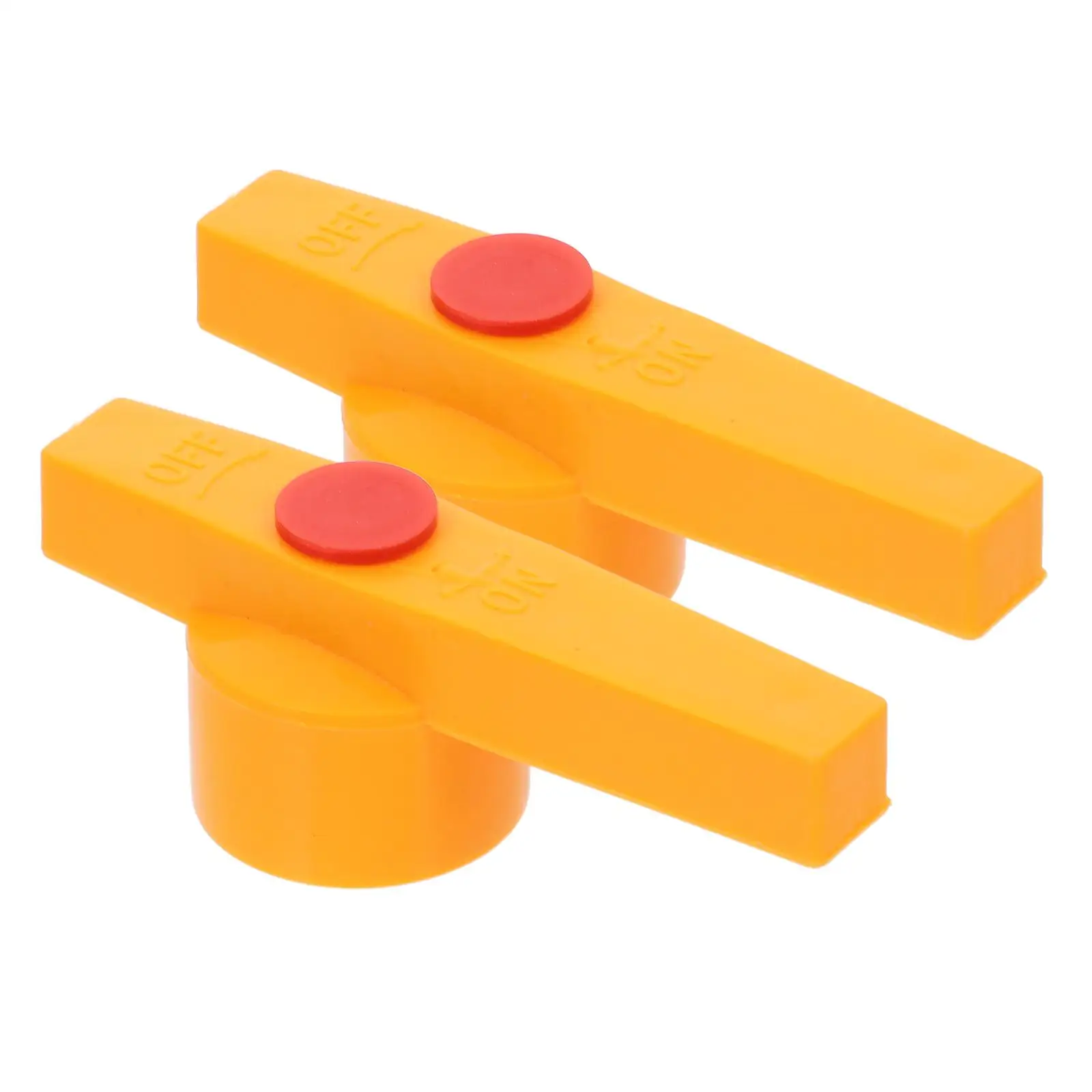 2 Pcs Plastic Handle Ball Valve Large Flow Water Purifier Irrigation System Replacement Fittings Sprinkler Shut Off Plumbing