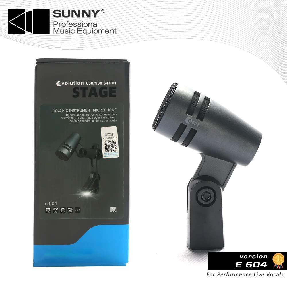 Кардиоидный инструментальный микрофон Sennheiser E604 E 604 с креплением на руку |