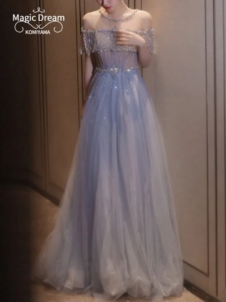 Customized Sequined Slim Wiast Mesh Tiered O-neck Prom Dresses Slim Waist Elegant Wedding Party Vestidos Banquet Cocktail Evenin - AliExpress 320 Customized Sequined Slim Wiast Mesh Tiered O-neck Prom Dresses Slim Waist Elegant Wedding Party Vestidos Banquet Cocktail Evenin - AliExpress 320