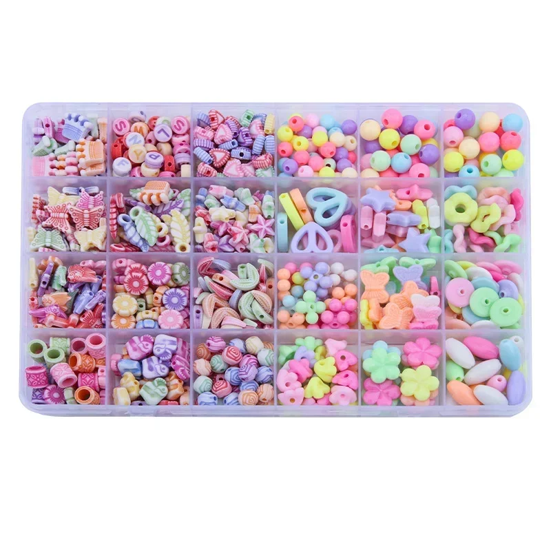 DIY Handmade Beaded Toy with Accessory Set Girl Weaving Bracelet Jewelry Making Toys Educational Toys for children Children Gift