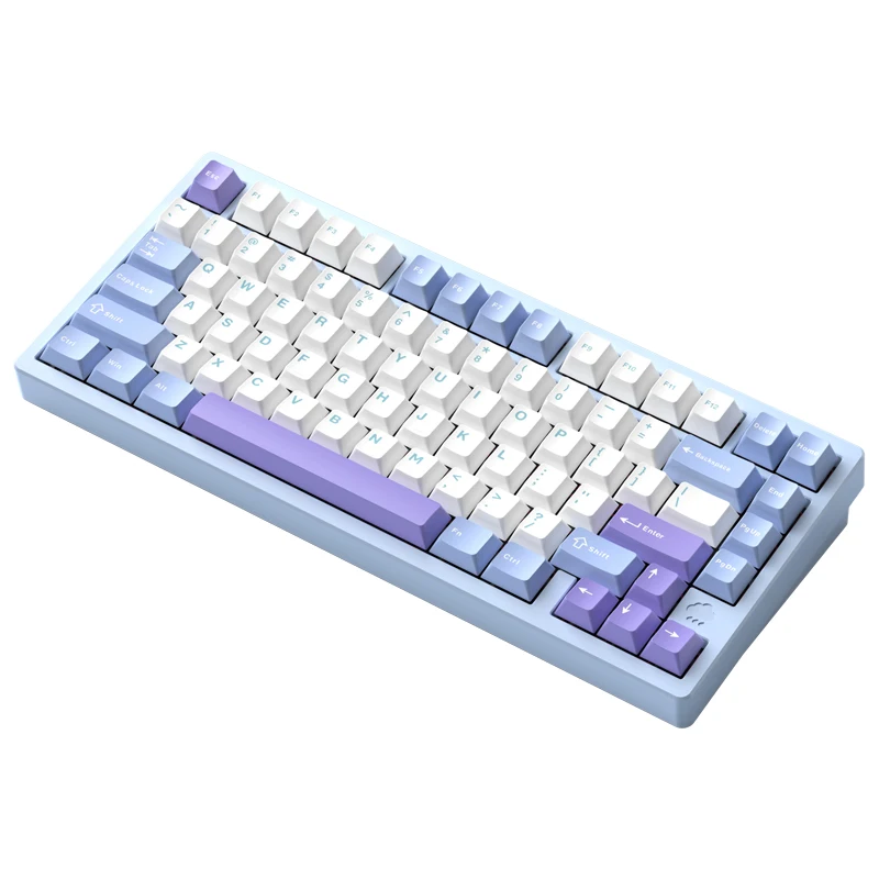 WOB Rainy75 Mechanical Keyboard Wireless Tri-mode Gasket Hot Swap RGB Custom CNC Aluminum Office Gaming Keyboard Gamer Gift
