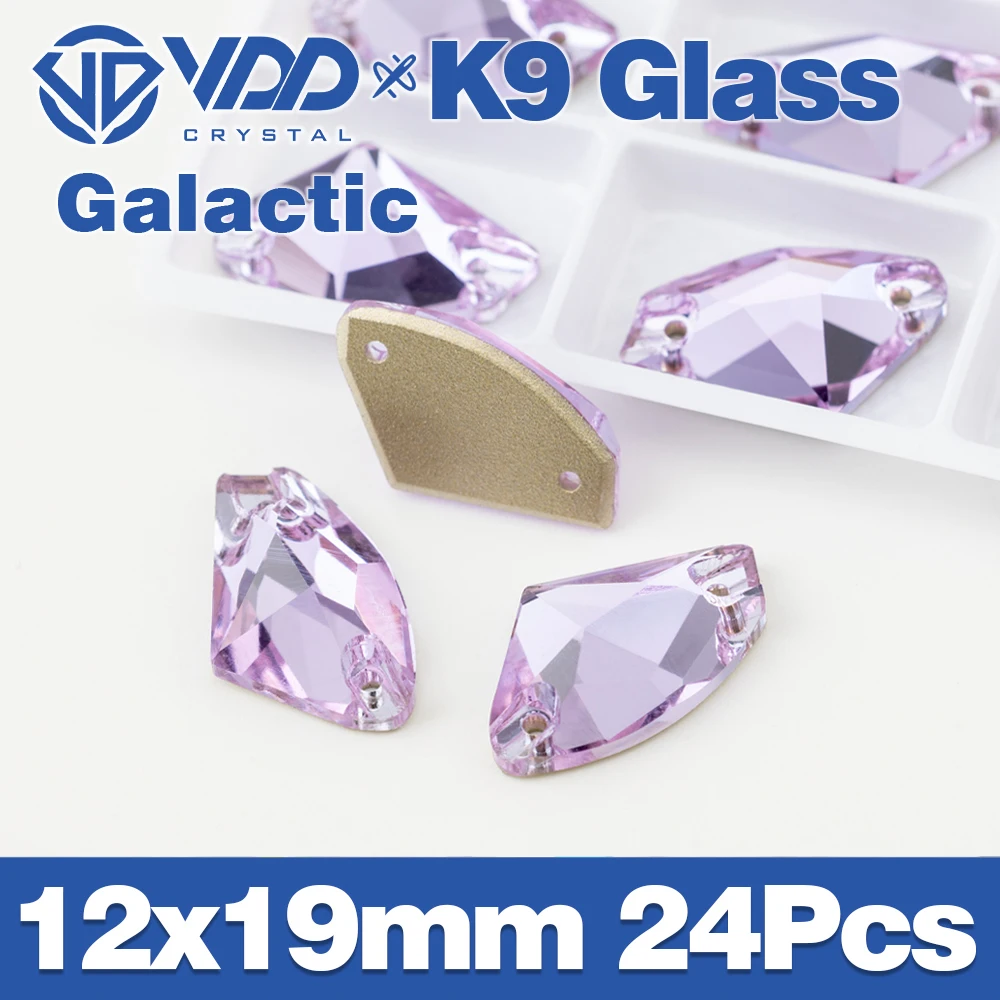 VDD S122 Violette Chamfer-Strasssteine aus hochwertigem K9-Glas zum Aufnähen, Kristall-Flachsteine zum Basteln, für Kleidung, Hochzeitskleider – Detail 14