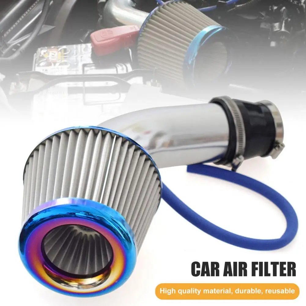 

1 Set Practical Car Air Filter Simple Installation Air Filter Dustproof Small Air Filter Cold Air Intake Reduce Resistance
