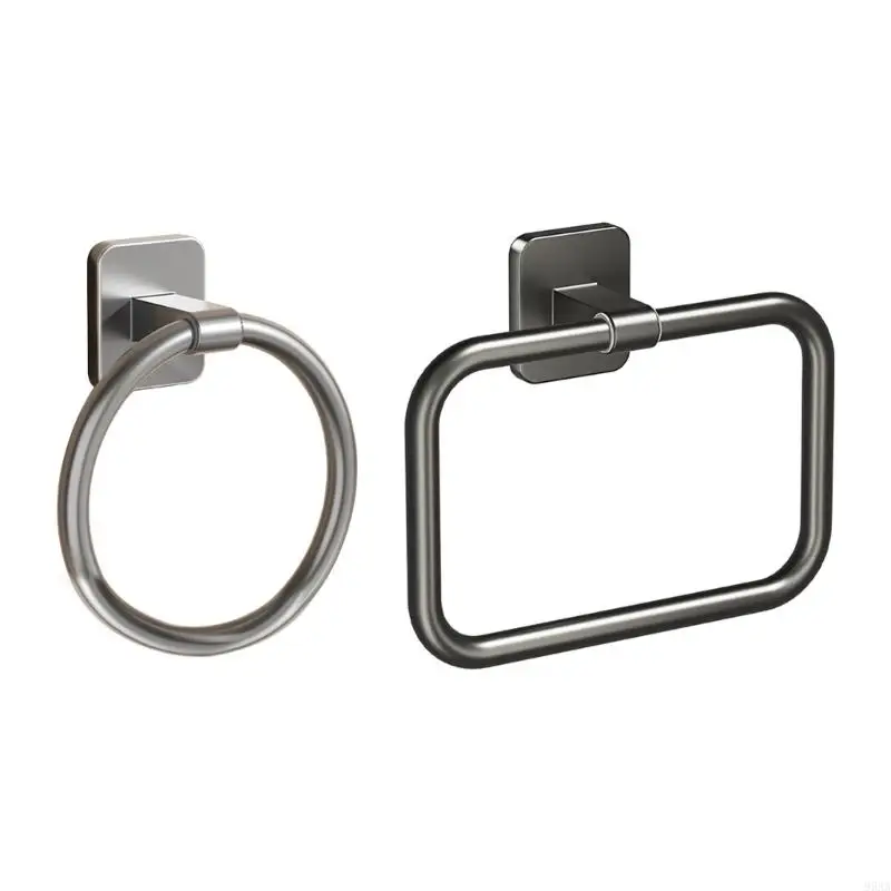 Pivoted Towel Rings Wall Mounted Bathroom Hardware Roation Hand Towel Holder Outdoor Rack Upgrades for Bathroom 95AA