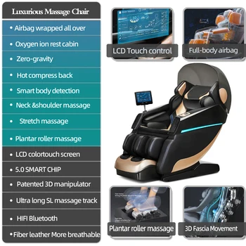 4d AI voic Upgrade New Electric Massage Chair Home Full Body Multifunctional Small Space Luxury Cabin Automatic Elderly Massager