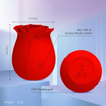 Rose Sucking Vibrator Clitoral Stimulation Sex Toys for Women Nipple Suction Powerful Sexy Toys for Female Masturbators Couples 4