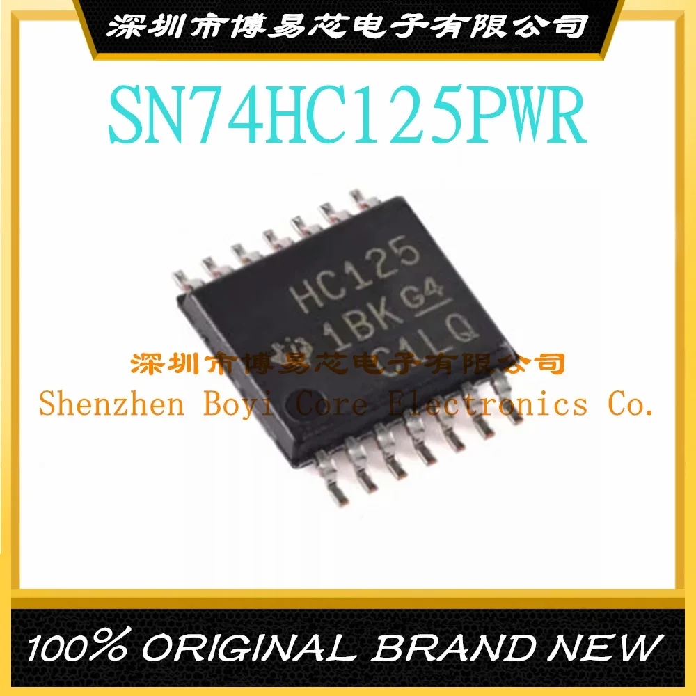 SN74HC125PWR TSSOP-14 original genuine four-way bus buffer gate chip msp430g2332ipw20r msp430g2333ipw20r msp430g2433ipw20r msp430g2452ipw20r tssop 20 new original genuine microcontroller ic chip