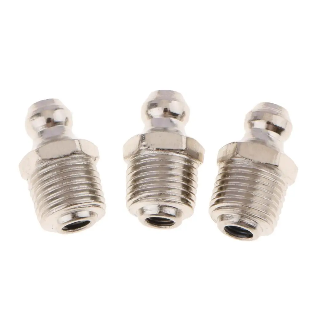

100 Pieces Sliver Car Straight Metric 1 8 Grease Zerk Nipple Fitting M8 1