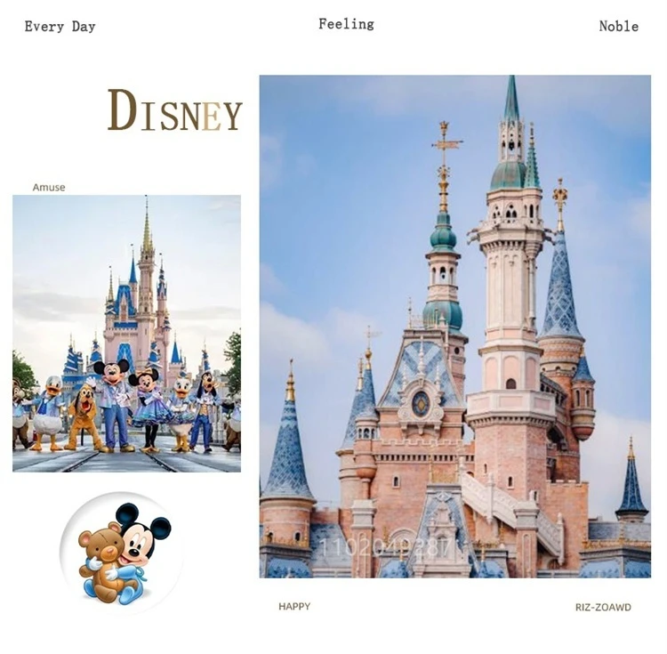 Disney Mickey Minnie Daisy Glass Crisper With Lid Lunch Box Microwave Heating Sealed Box Food-Grade Cute Fruit Lunch Box 900Ml