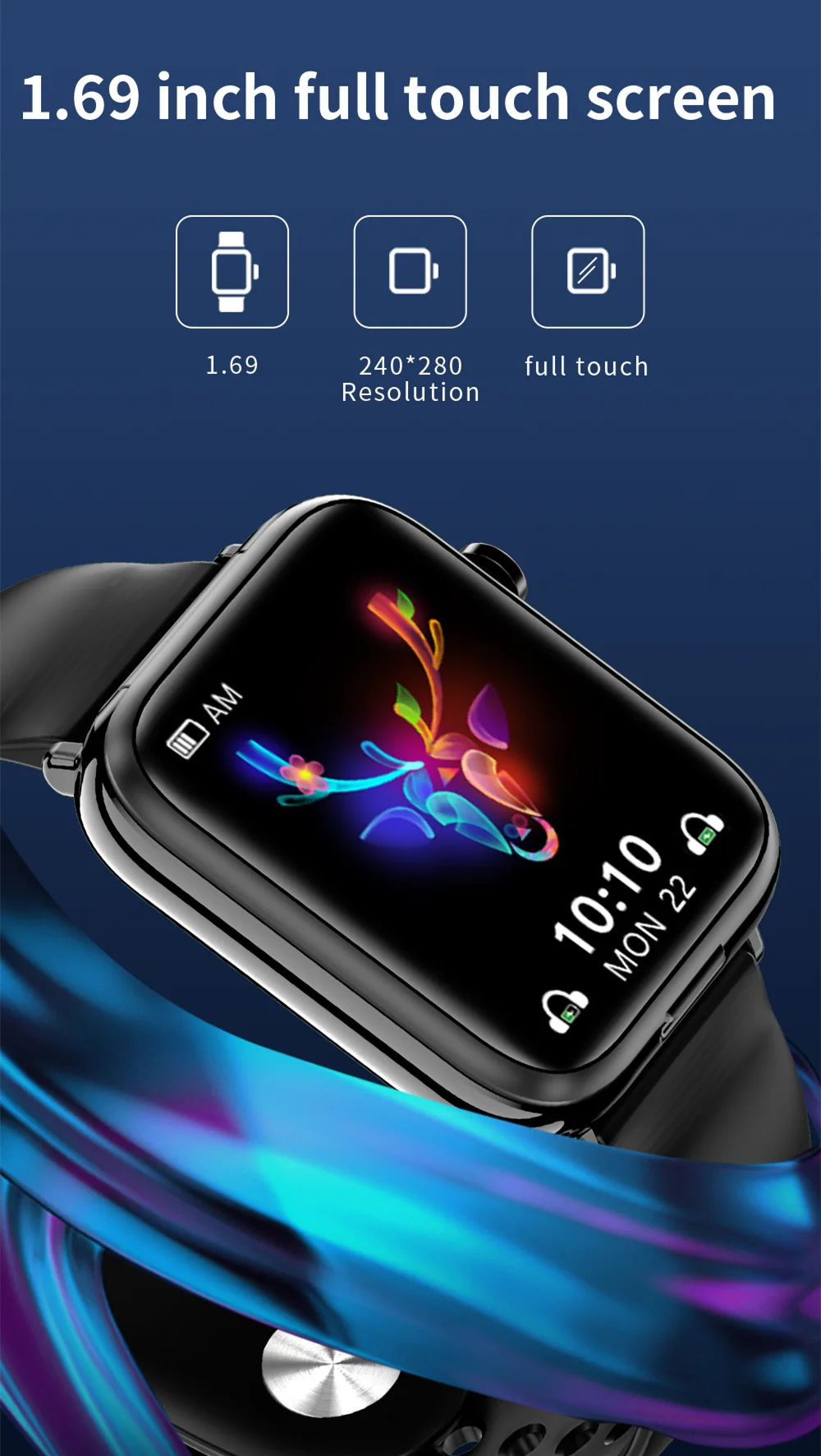 2022 New Smart Watch TWS Bluetooth Headset 2 in 1 Men's IP67 Waterproof Electronic Watch Sports Fitness Heart Rate Smartwatch