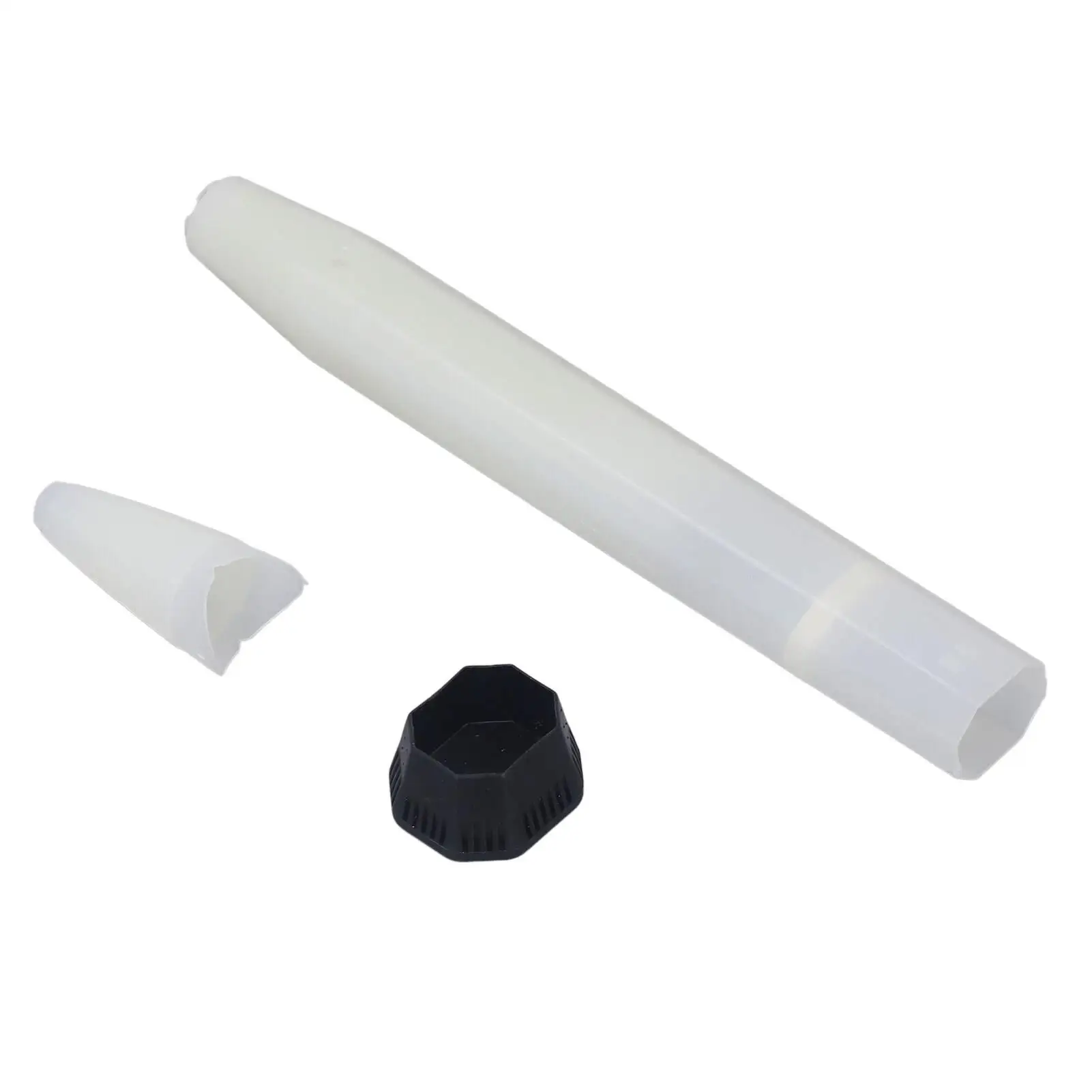 Badminton Bat Handle Nylon Fiber Shockproof Corrosion Resistant White Floating Handle for 6 .8-7.1mm Bat Tube