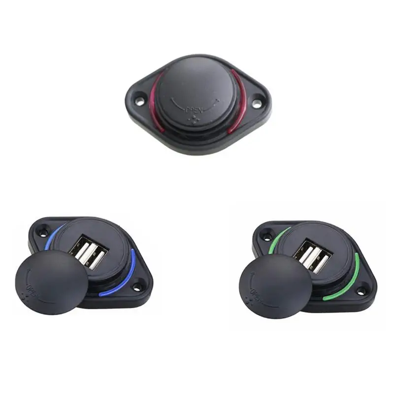

3.1A Dual USB LED Charger Universal Mobile Charger Power Socket Adapter Quick USB Charger Waterproof Mobile Charger Car Tools