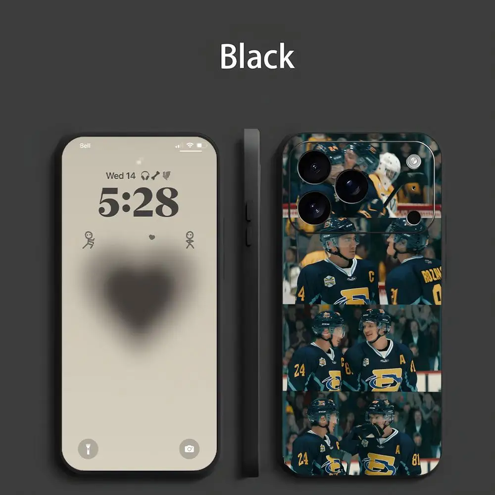 TV Series Inspired Heated Rivalry Black Frosted Soft Phone Case