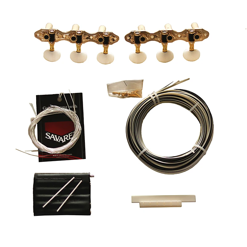 芝居小屋 木製組立キット 電飾セット付き 小林工芸　未使用新品 Classical Guitar DIY Kit Solid wood India rose back Side+