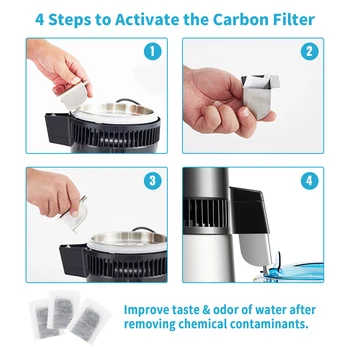 VEVOR 4L Water Distiller Purifier Filter 1 L/H Distilling Speed Dispenser Drinking Bottle Softener Touch Screen Home Appliance 3