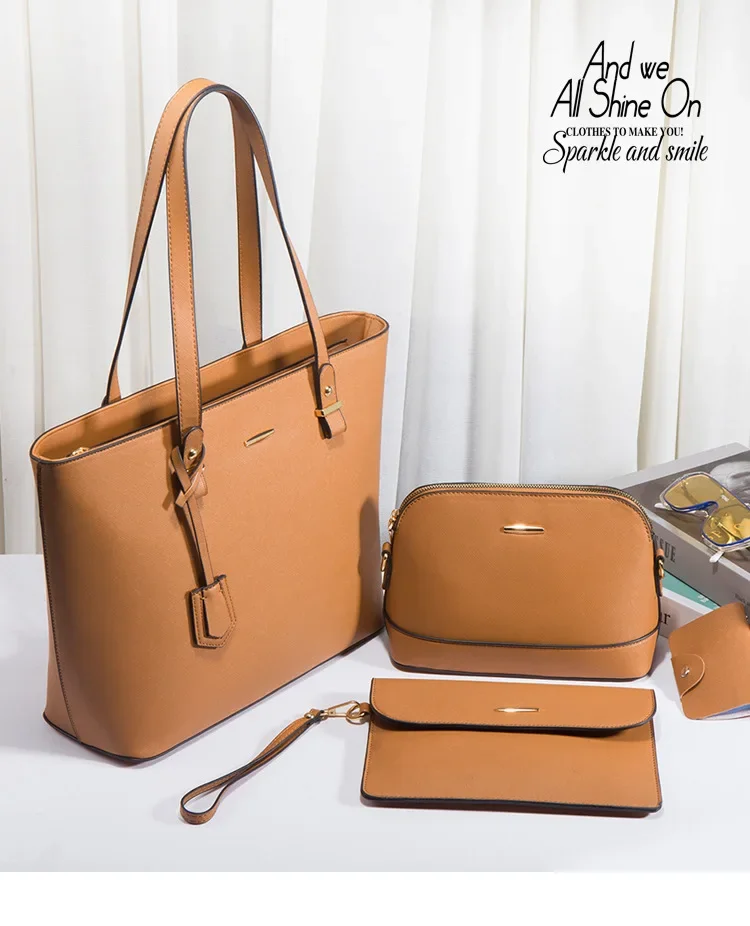 حقيبة كتف بنمط عتيق للنساء ، حقيبة كتف ، سعة كبيرة ، عبر الجسم ، للأم والابن ، موضة جديدة ، مجموعة من 4 قطع 11 790 (5).jpg
