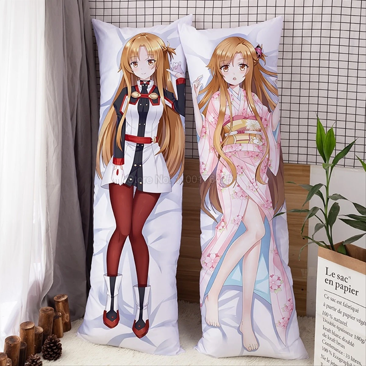 Cartoon Sword Art Online Asuna Dakimakura Anime TwoSide Printed