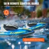 VEVOR HJ819 RC Boat 2.4GHz 12 km/h High-Speed Remote Control Racing Ship Water Speed Boat Children Model Toy for Kids Adults 5