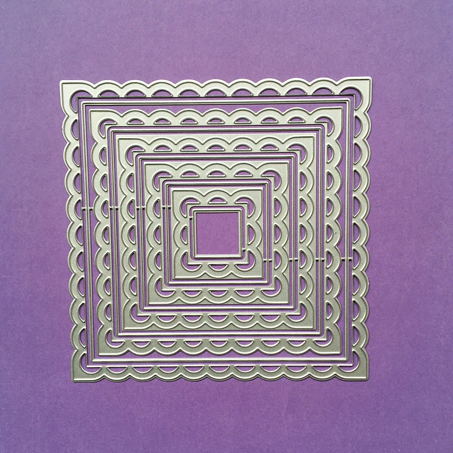 

Rectangle square frame Album Scrapbooking Cutting Dies Yiwu stock clearance DIY Paper gift Card Making metal craft