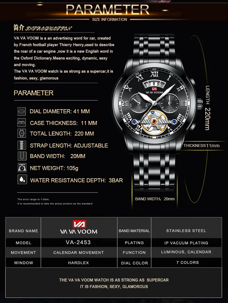 Brand Men Watch Original Pilot Series Simulation Tourbillon 41mm Stainless Steel Quartz Movement Casual Sports Watch_voghion.com