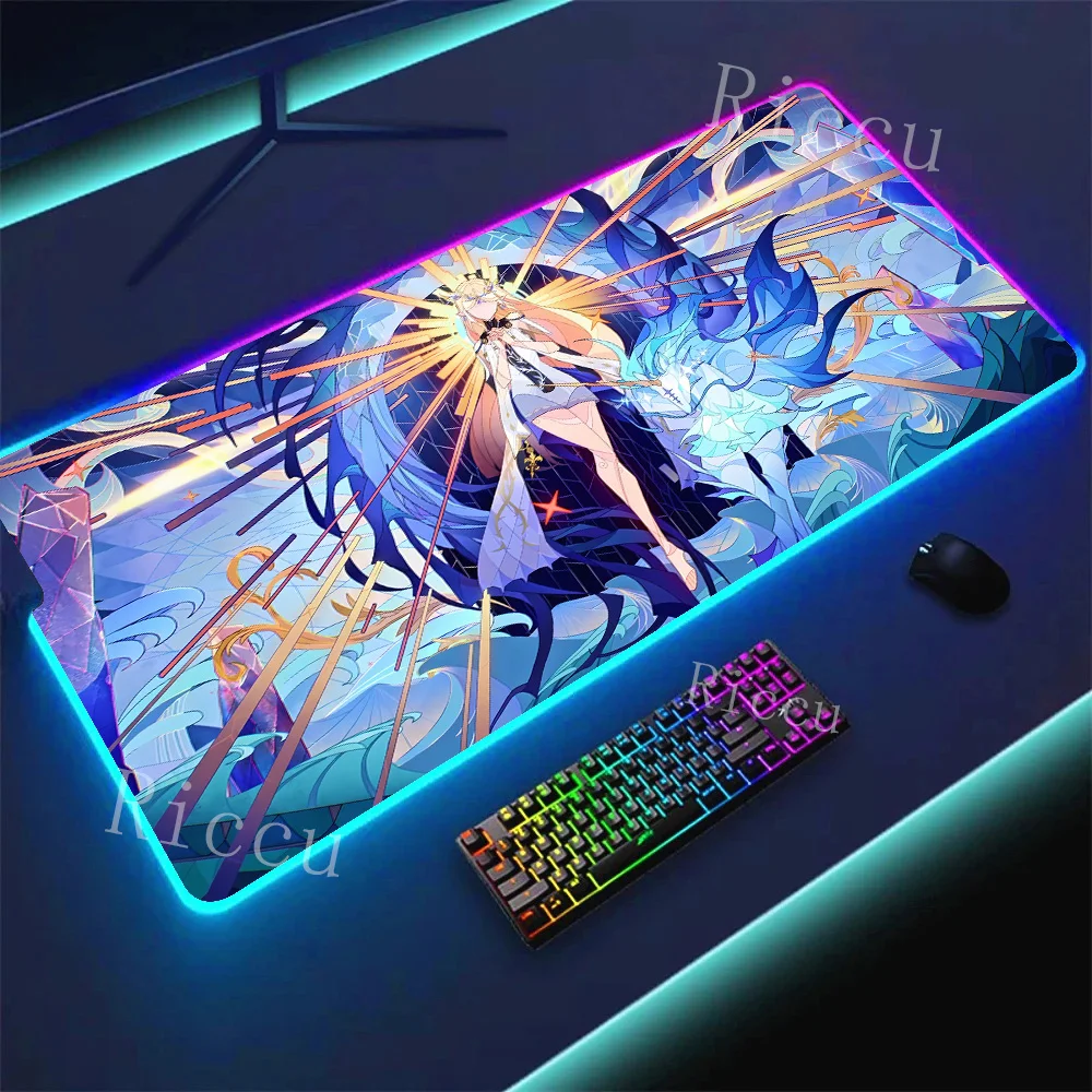 Extra Large RGB HD Kawaii Non-slip Gaming Mouse Pad