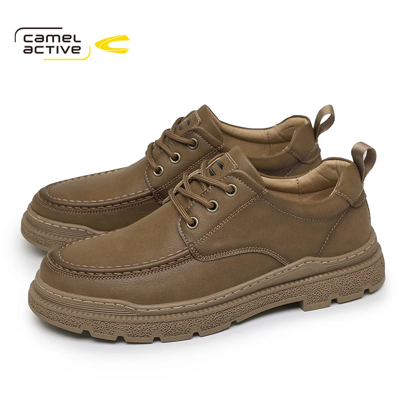 Camel Active Men Oxfords Lace-Up Autunno New Traspirante Uomo In Pelle Divisa Scarpe Casual Da Uomo Di Tendenza Dq120162