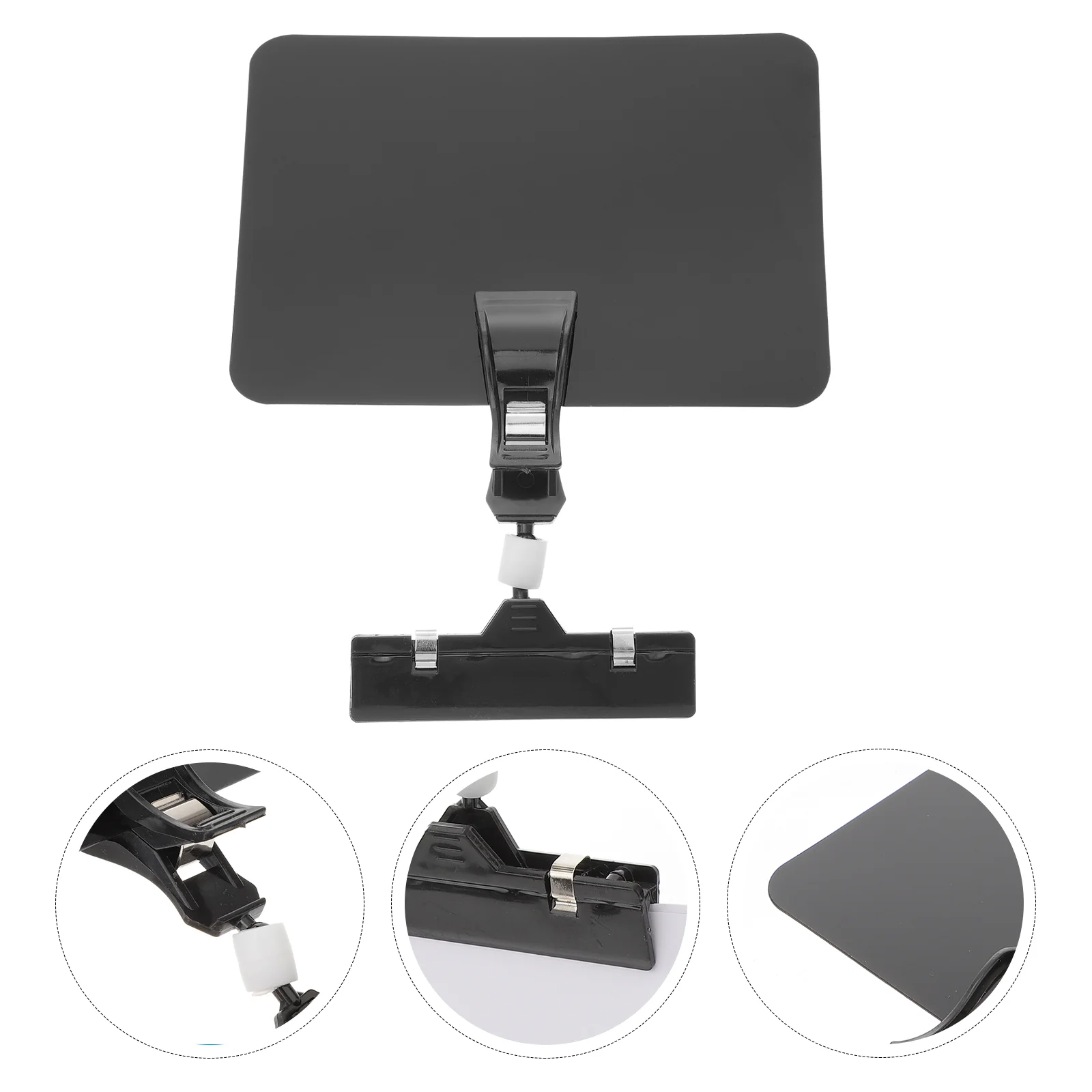 

6 Sets Price Tag Holder Plastic Chalkboard Sign Label Clip on Labels Food for Party Buffet Signs Sale Retail Store Mini Signage