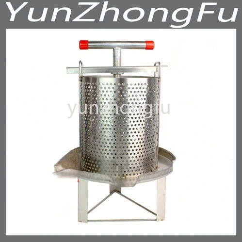 

Jack Honey Press Stainless Steel Squeezer Vertical Bar Smashing Wax Machine Hydraulic Press Honey Squeezer Honey Separator