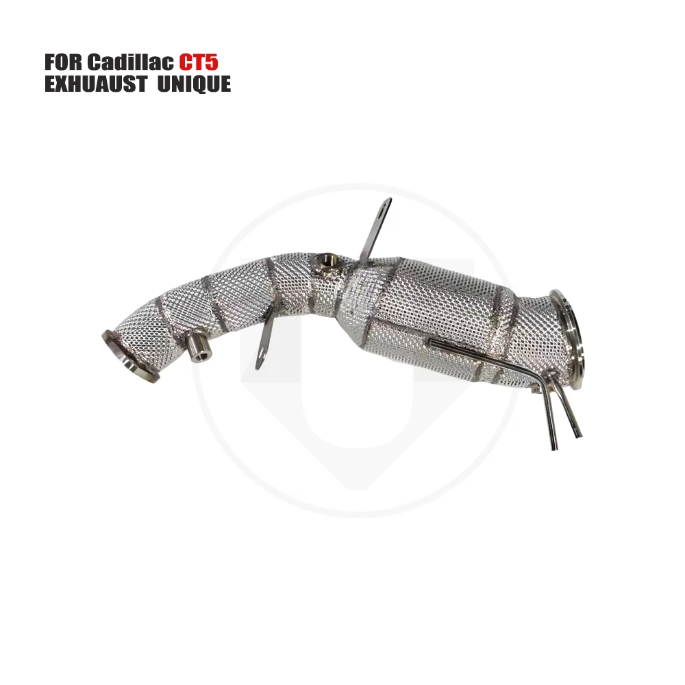 

UNIQUE Exhaust Manifold Downpipe for Cadillac CT5 2016 Car Accessories With Catalytic converter Header Without cat pipe