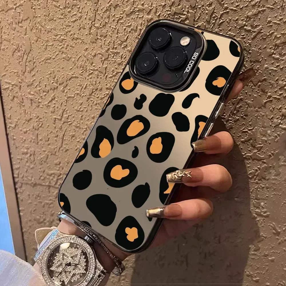 Shockproof Leopard Print IMD Phone Case