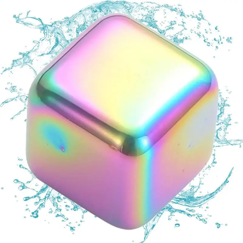

Stainless Steel Ice Cubes Reusable Chilling Stones Wine Whiskey Vinho Cooling Rock Cubitera Metal Ice Cube Bar Accessories