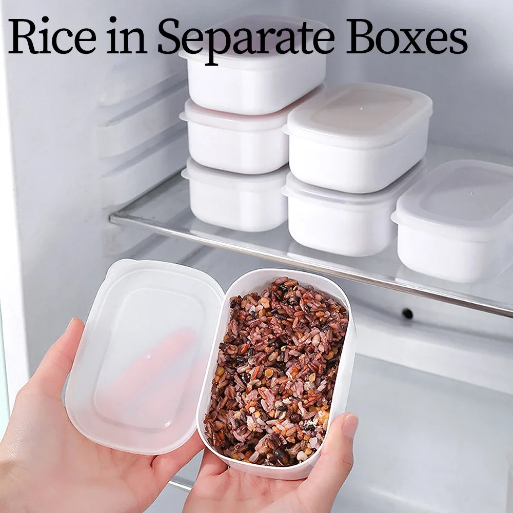 Food Sealed Crisper Refrigerator Food Vegetable Fruit Storage Container Rice Packaging Box Thermostability Kitchen Storage Boxes 2