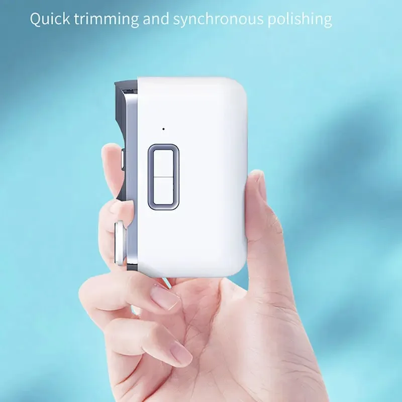 Electric Nail Clipper Intelligent Automatic Multifunction Nail Grinder Polishing USB Charging