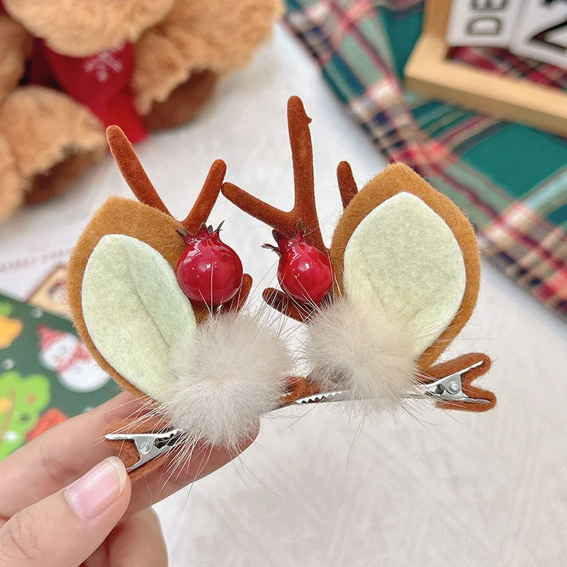 Plush red berry brown antler