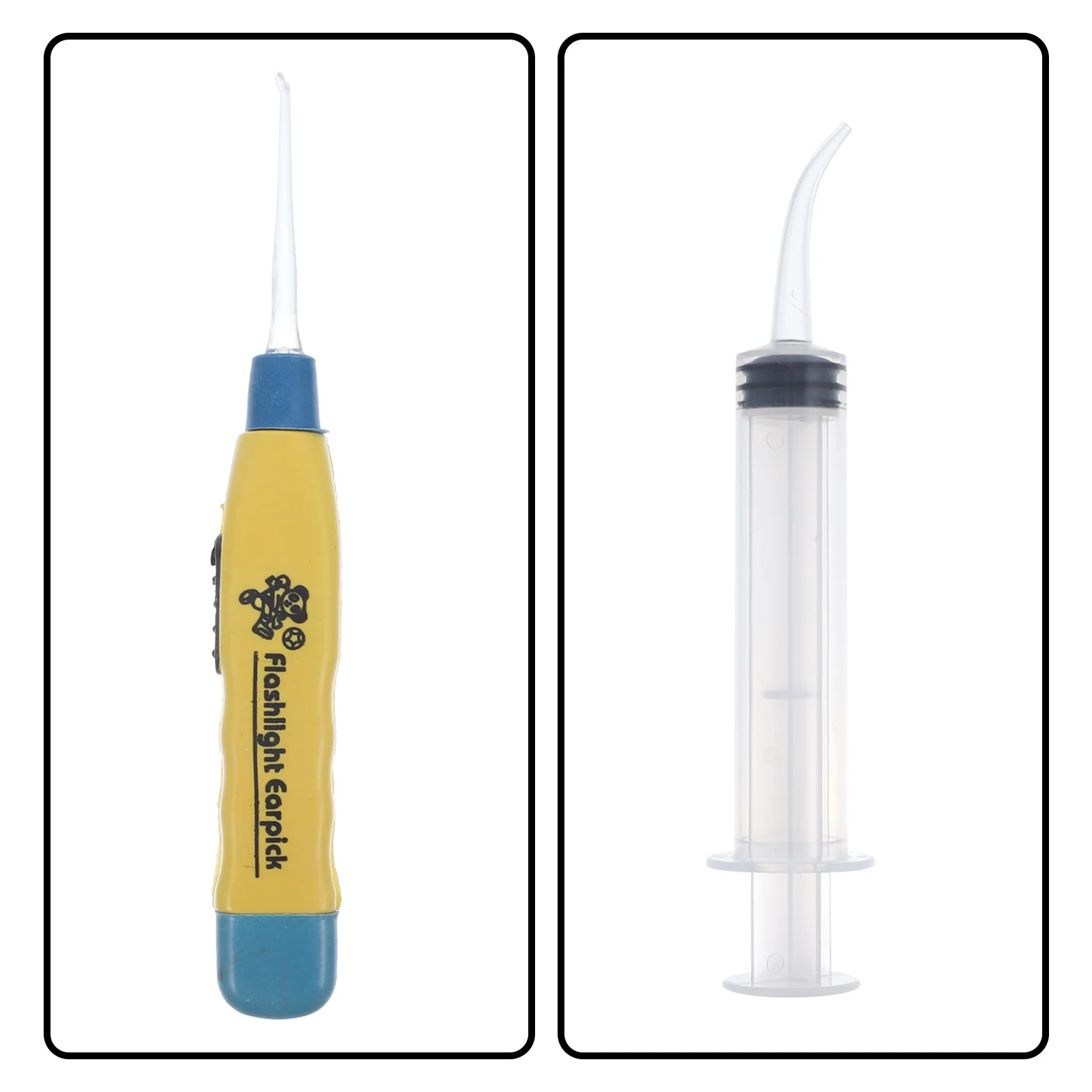 Tonsil Stone Removal Kit Tool Or Earwax Removal With Tips + Irrigator Cleaning Tool Irrigation Syringe(Random Color) Wash 3