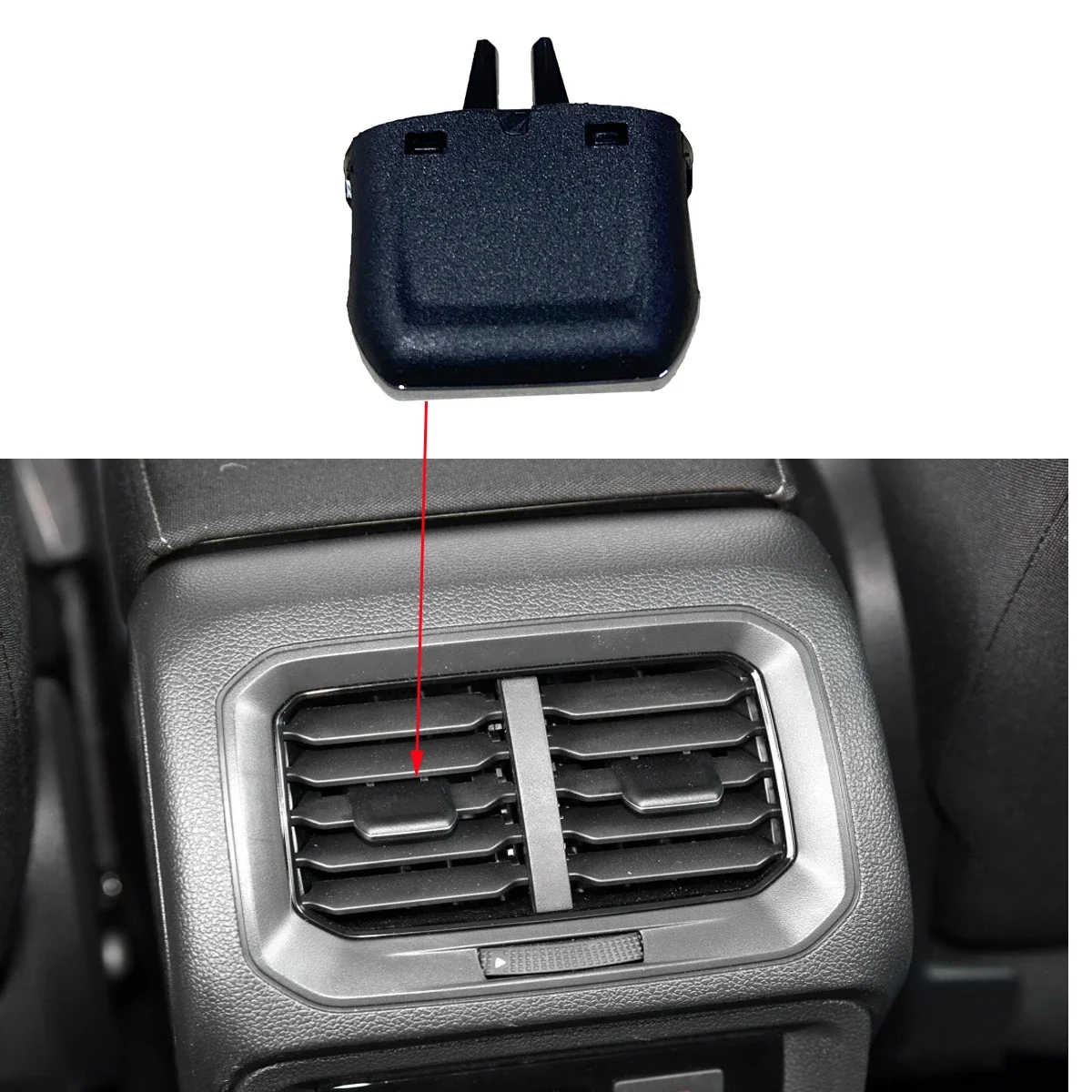 Interior AC Dash Air Outlet Vent Knob Tab Blade Slide Clip Trim For VW Tiguan 2 Allspace AD1 S MK2 Rline x1/x2/x4/x6 dash air vent clip