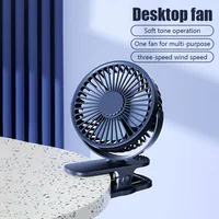 Portable USB Mini Handheld Clip Fan Convenient And Ultra-quiet Electric Fan Rechargeable Student Cute Small Cooling Ventilador 4