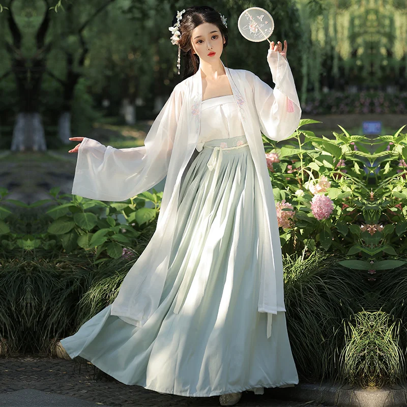 

Костюм феи ханьфу в старинном китайском стиле, женский элегантный костюм Тан в традиционном китайском стиле, костюм принцессы для девушек, костюм для народного танца