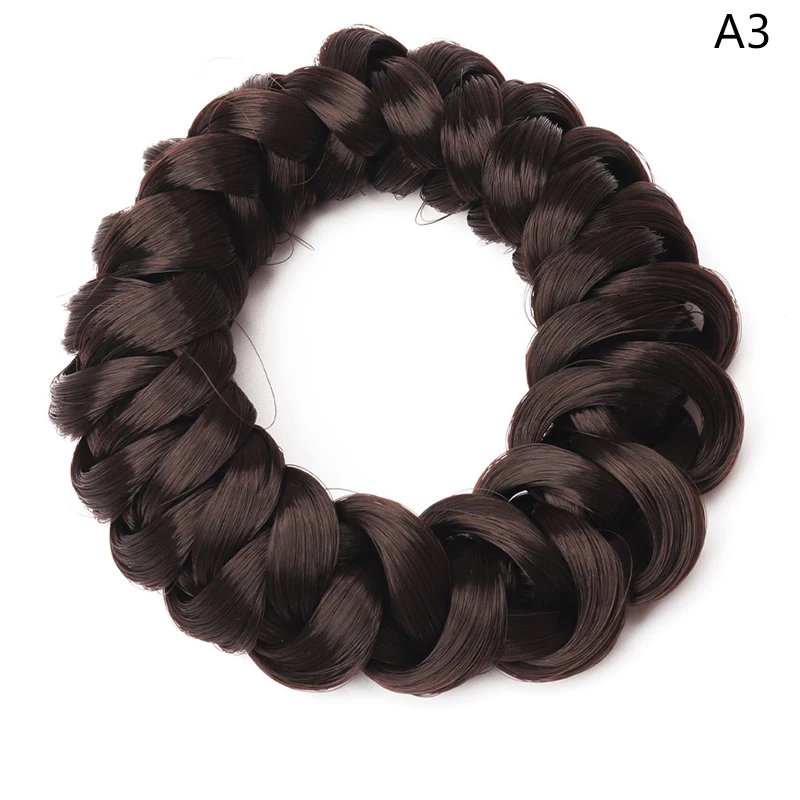 Elastic Headband with Braided Hair Loops