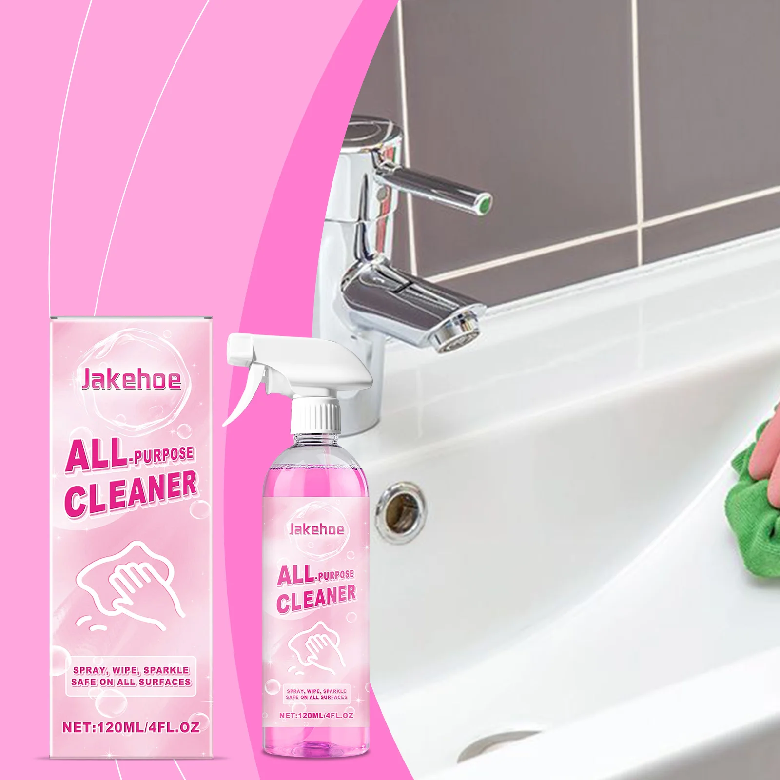 Gentle cleaning kitchen appliance desktop stains multifunctional household cleaner